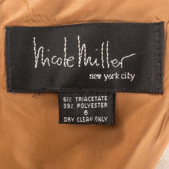 Nicole Miller M Vintage 90s Crepe Mini Dress Green - Picture 8 of 9